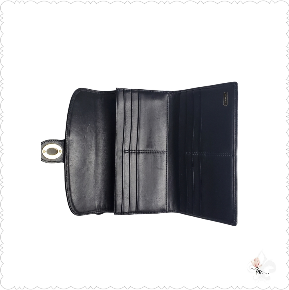 COACH Classic Trifold Wallet in Signature Canvas - Picture 4 of 4